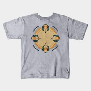 Embroidered Art Nouveau Mandala Kids T-Shirt